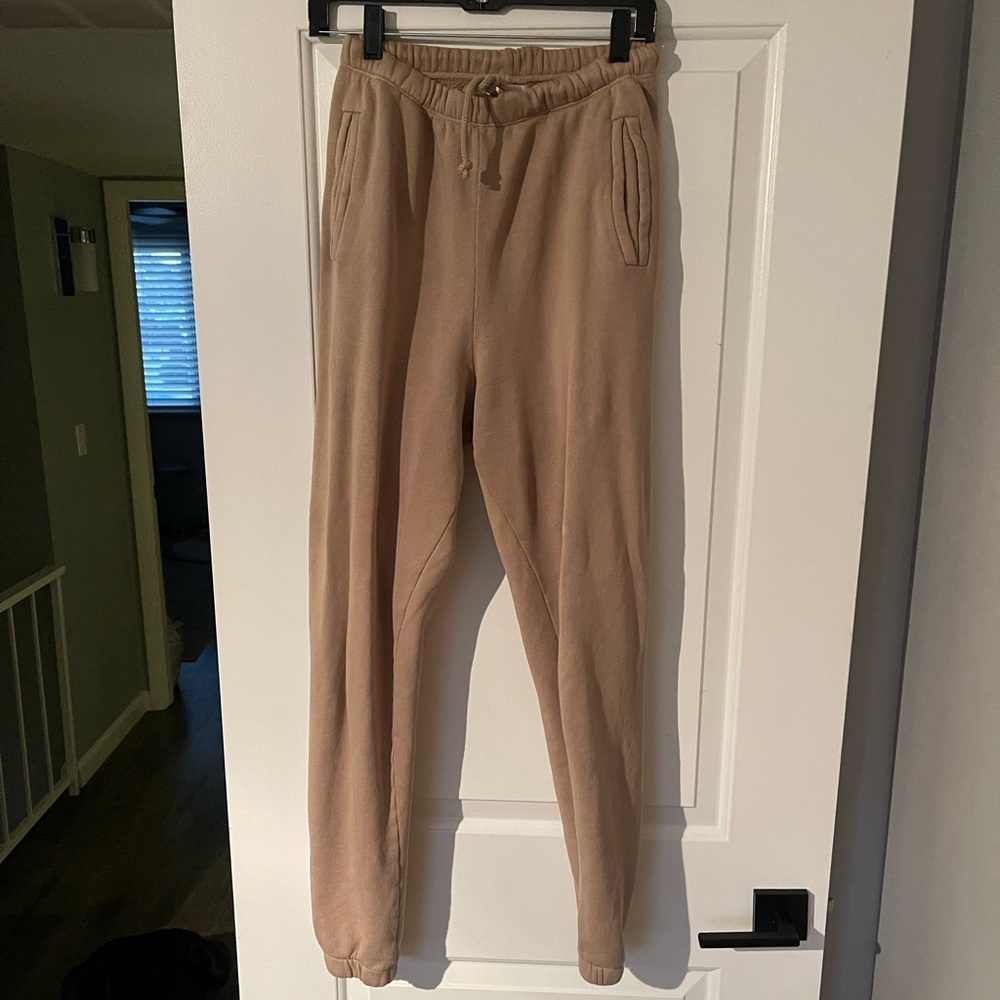 Joah Brown Tan Drawstring Jogger Pants